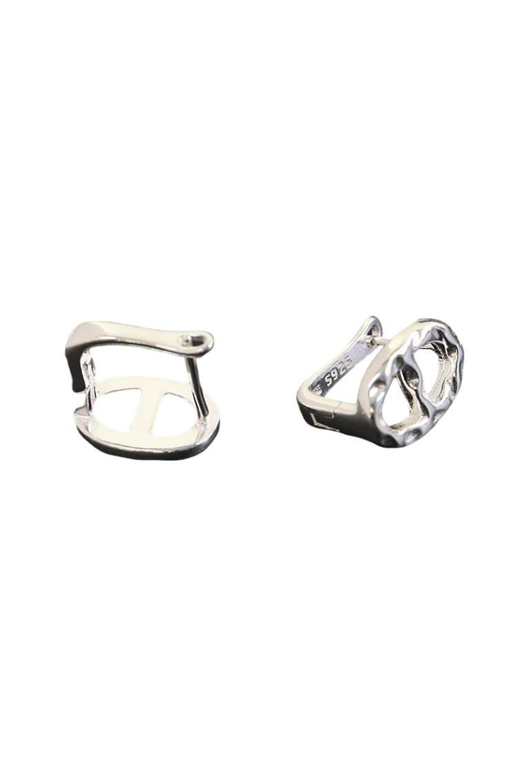 S925 silver pig nose ear clips