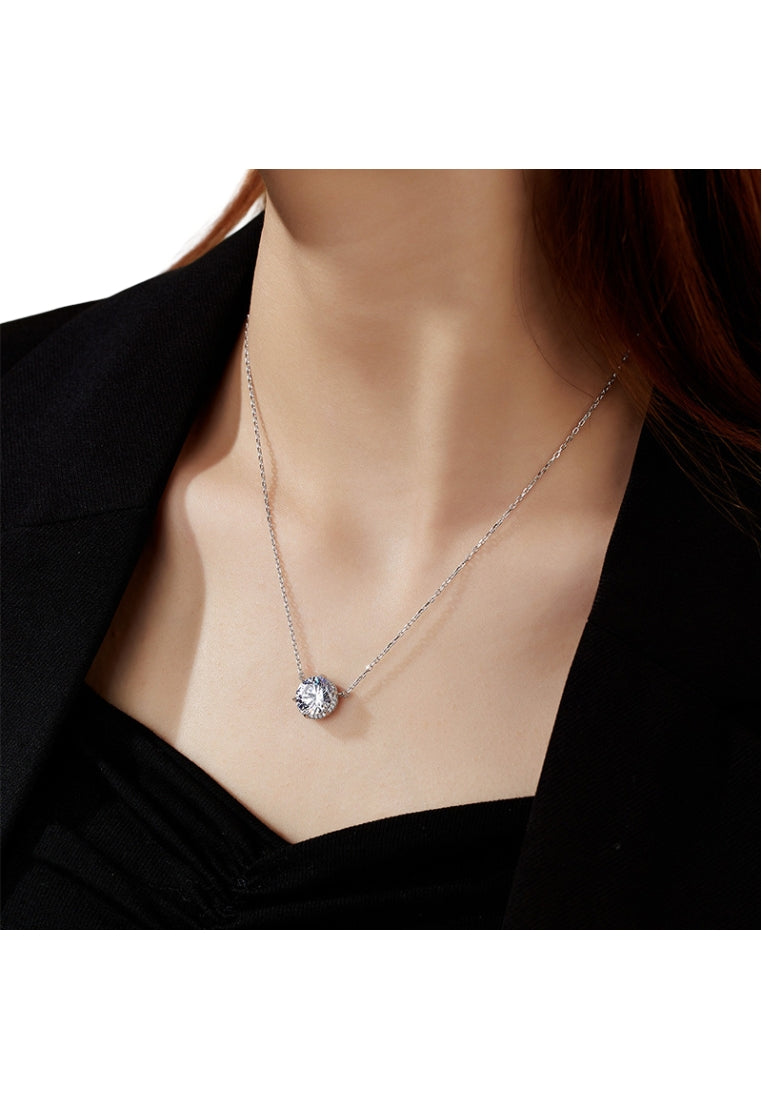 S925 Silver Zircon Necklace