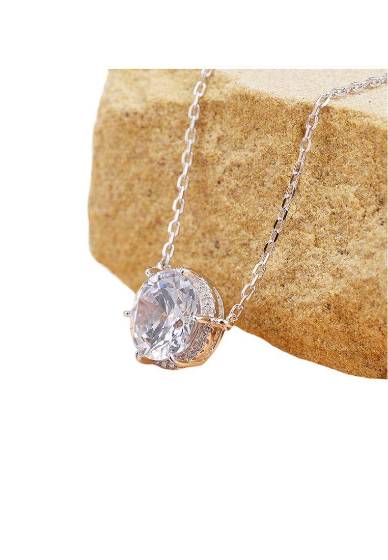 S925 Silver Zircon Necklace