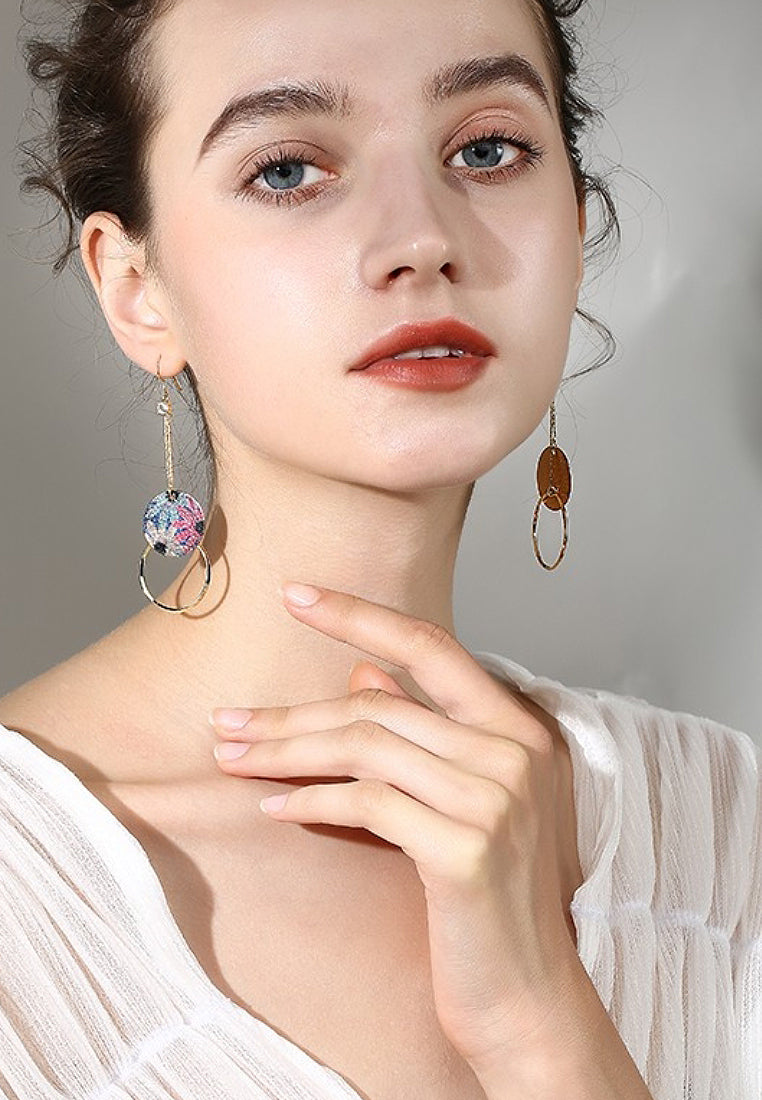 Our Elliptical Streaming Earrings And Earrings