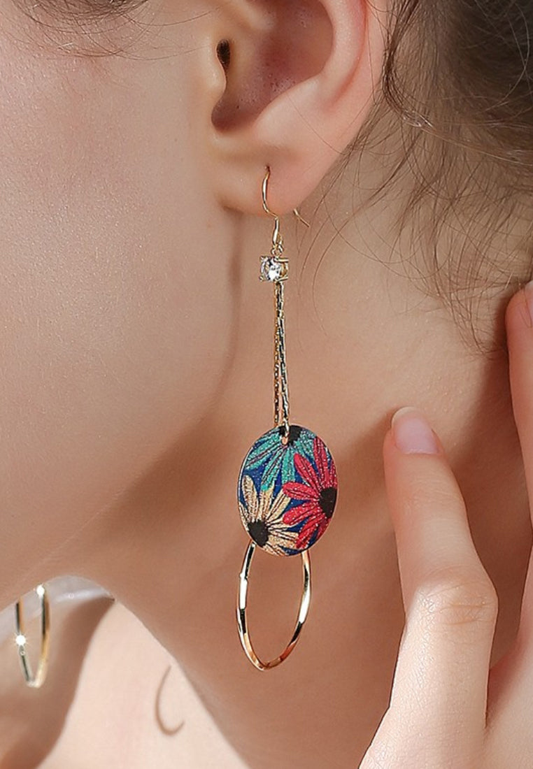 Our Elliptical Streaming Earrings And Earrings