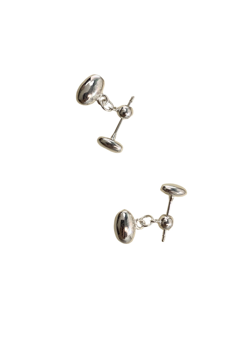 S925 silver enamel earrings