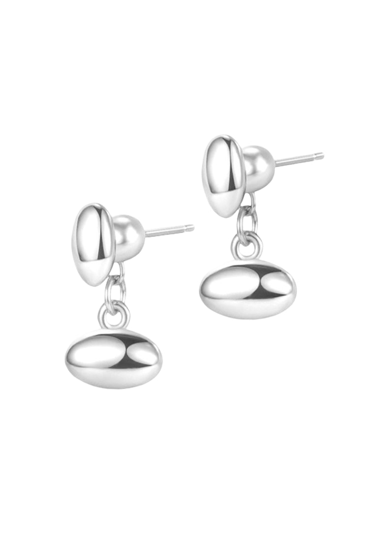 S925 silver enamel earrings