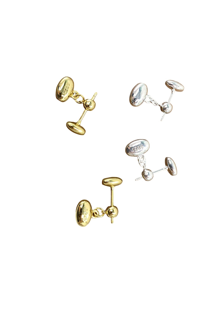 S925 silver enamel earrings