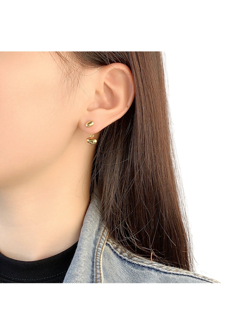 S925 silver enamel earrings