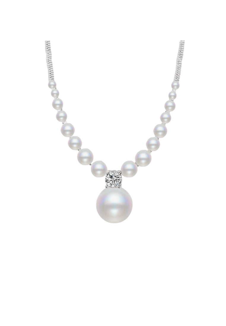 Crown Pendant Silver Necklace