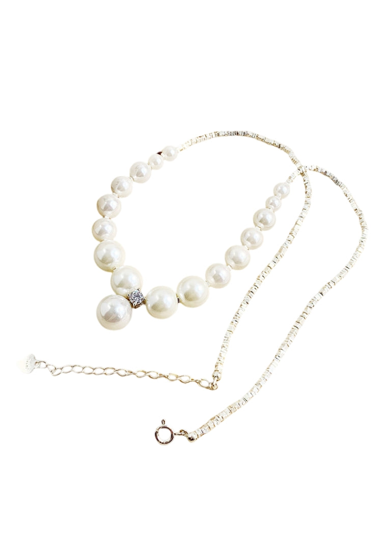 Crown Pendant Silver Necklace