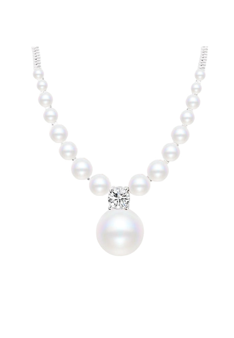 Crown Pendant Silver Necklace