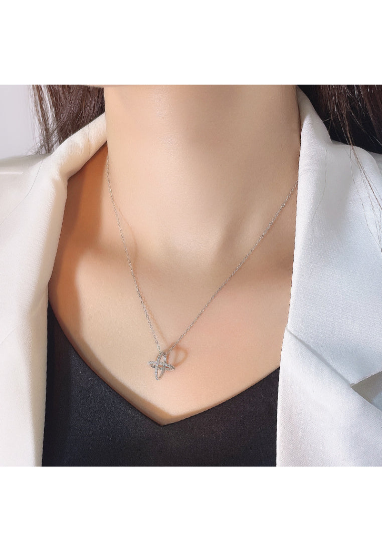 Slim Waist Silver Necklace