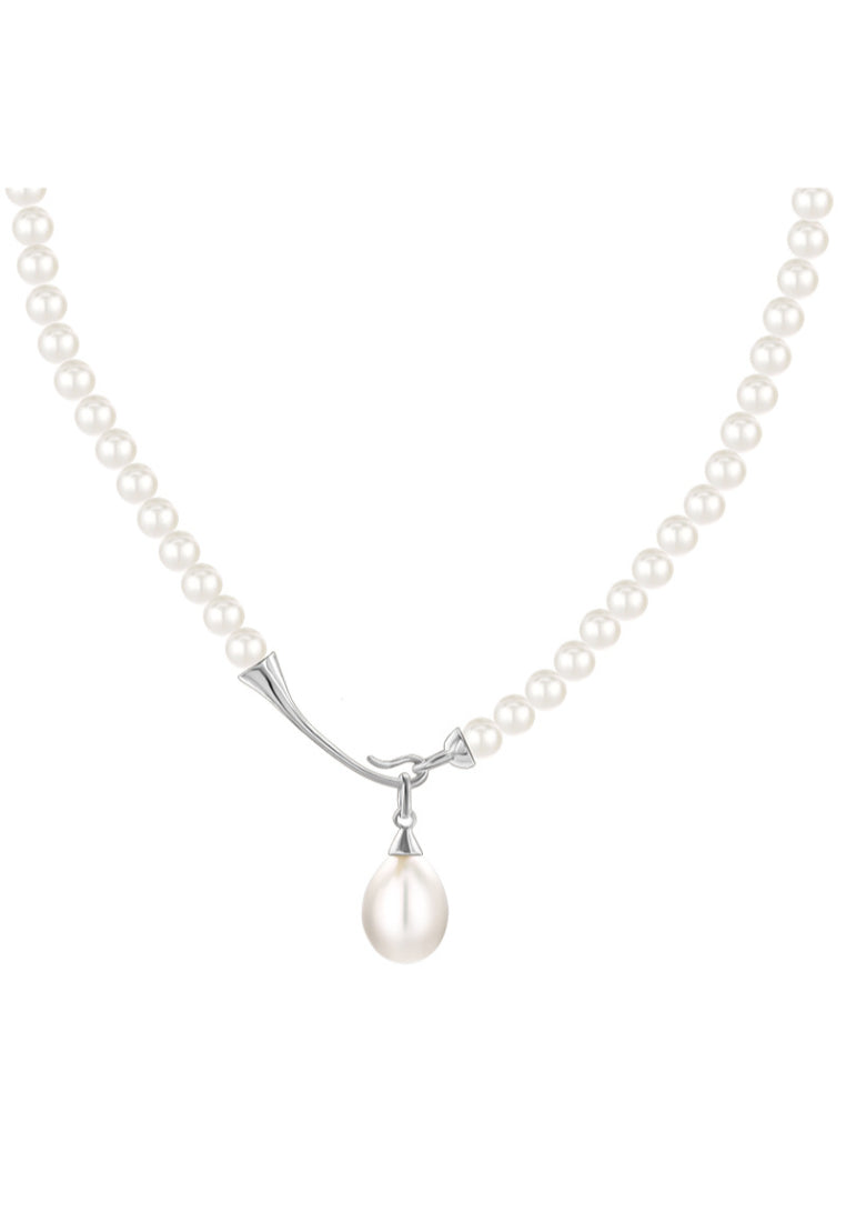 Baroque Pearl Luxury Silver Necklace