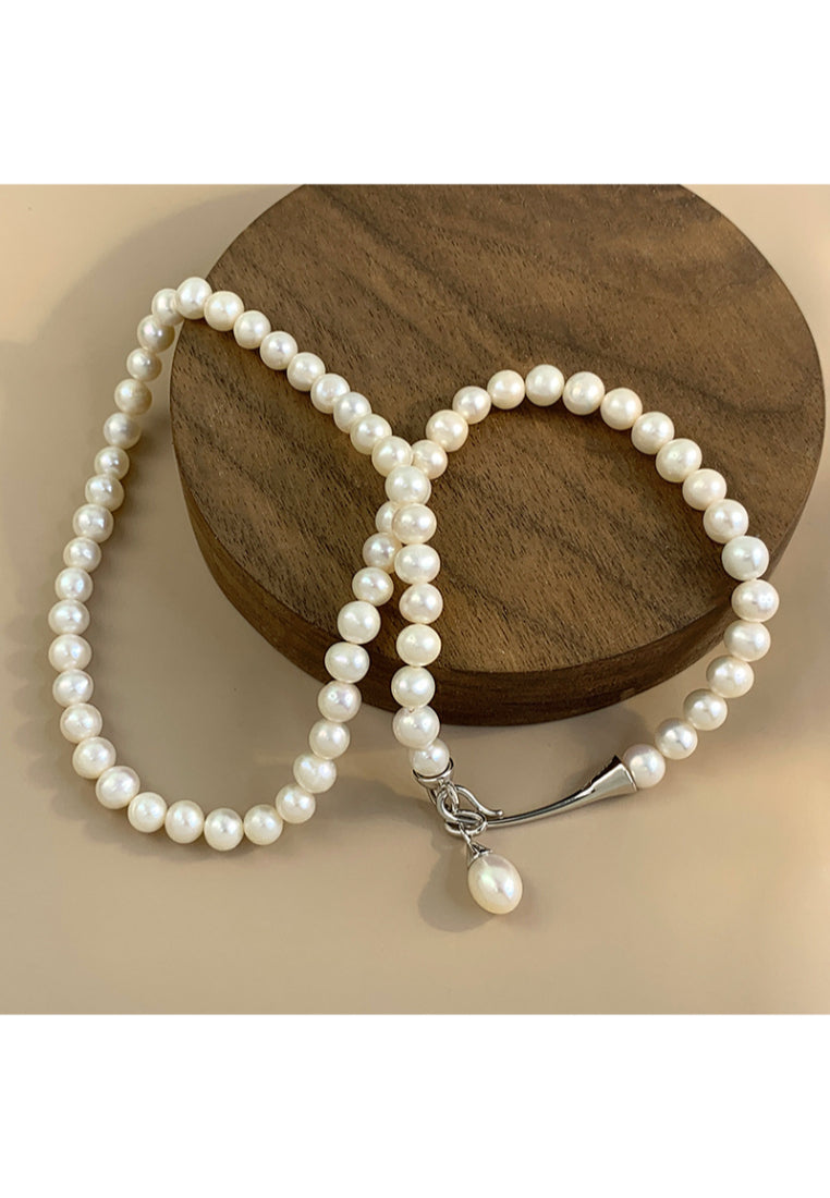 Baroque Pearl Luxury Silver Necklace