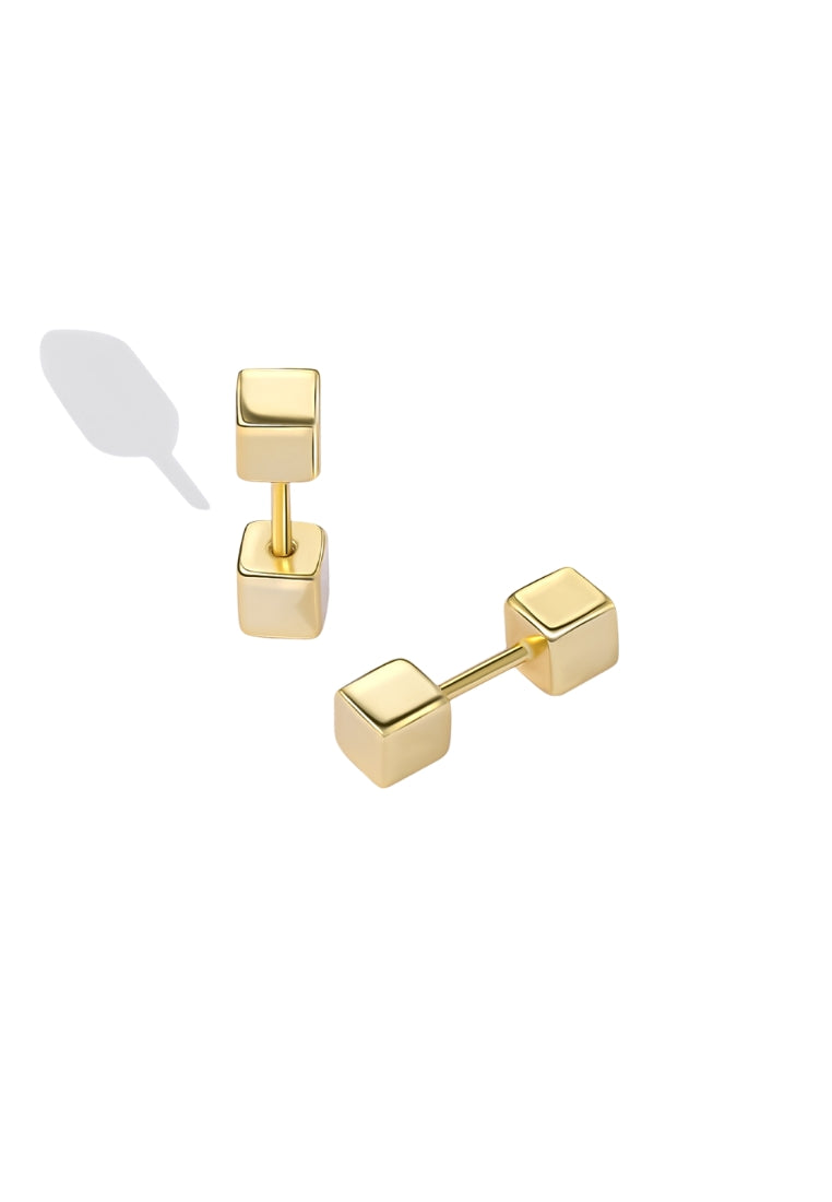 Irregular Black Agate Earrings