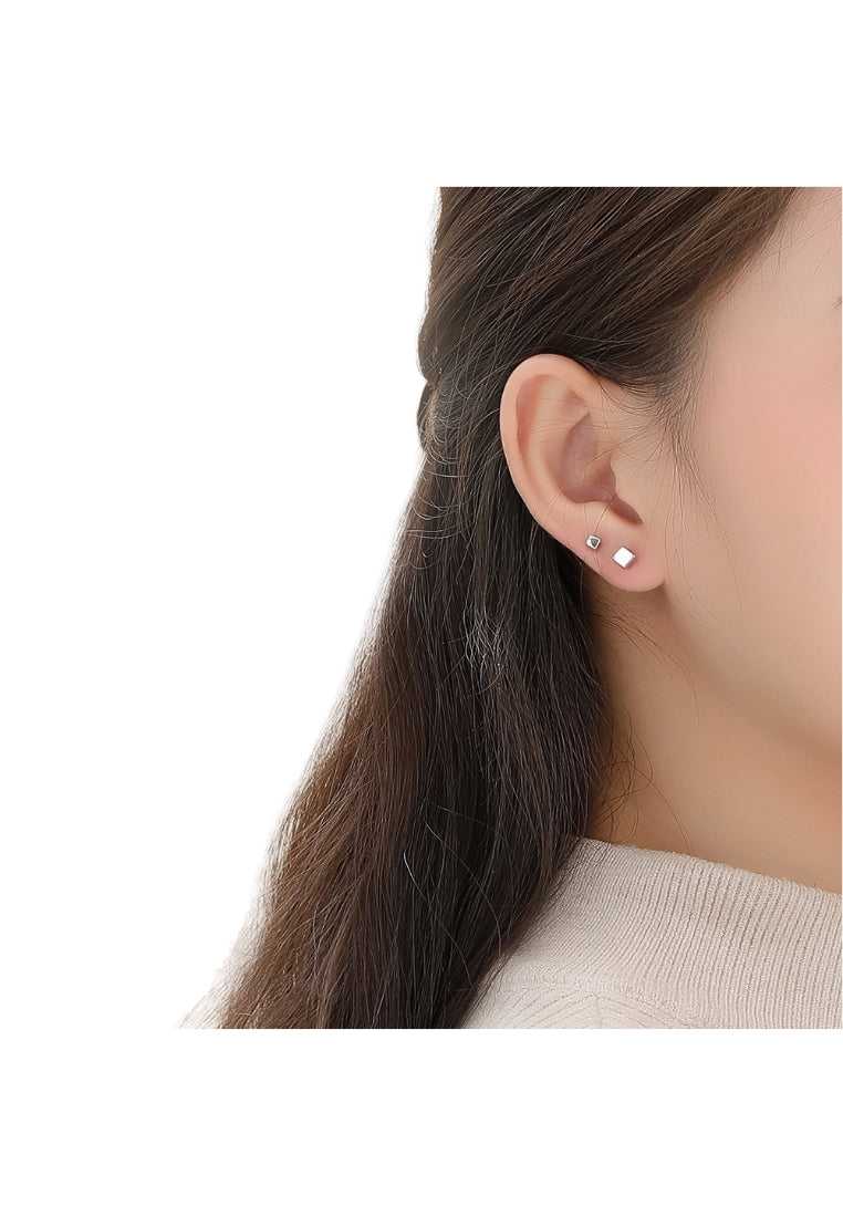 Irregular Black Agate Earrings