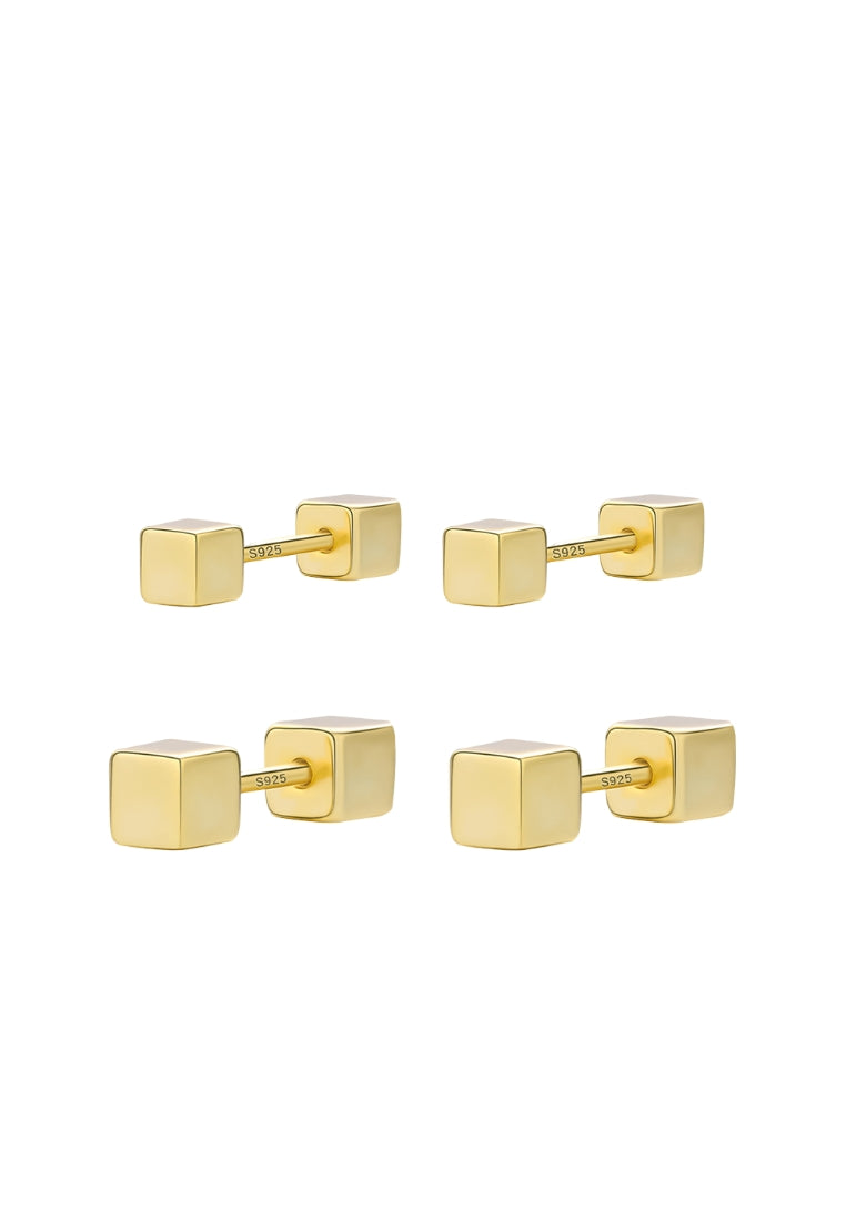 Irregular Black Agate Earrings