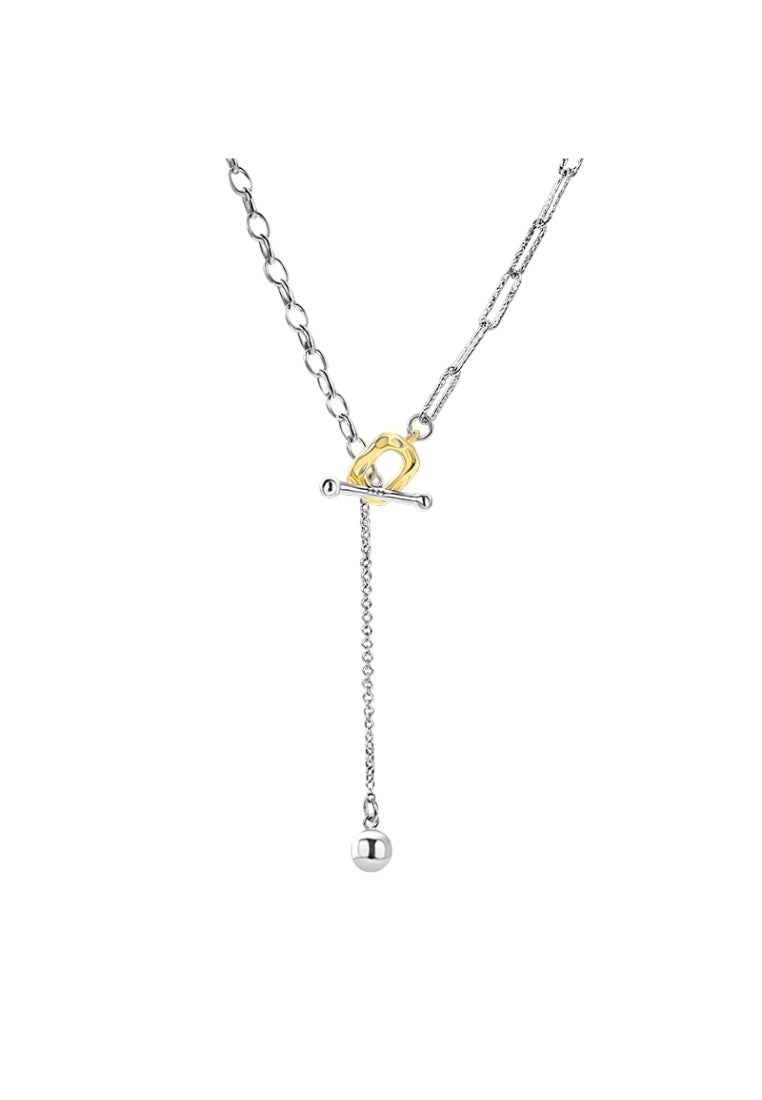 S925 Silver Lava Unique Lockbone Chain