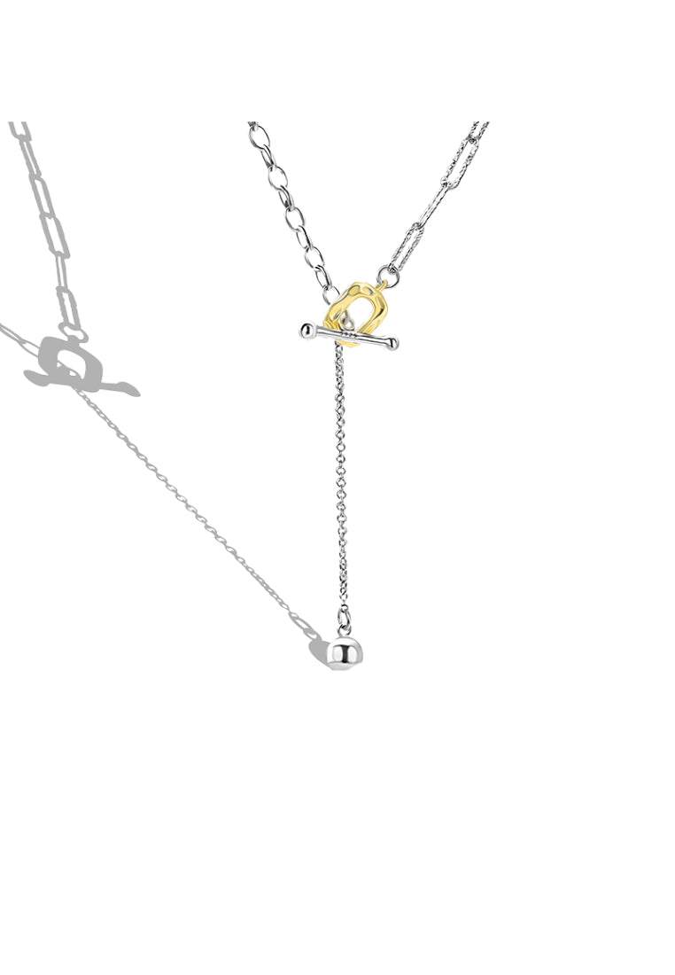 S925 Silver Lava Unique Lockbone Chain