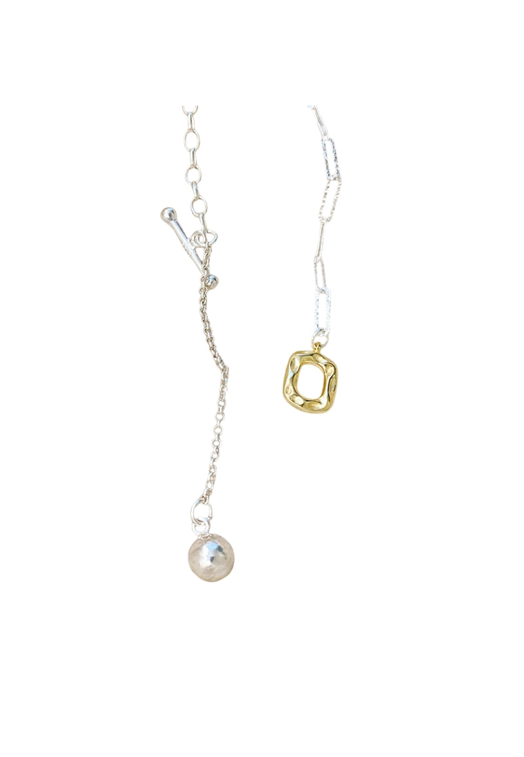 S925 Silver Lava Unique Lockbone Chain