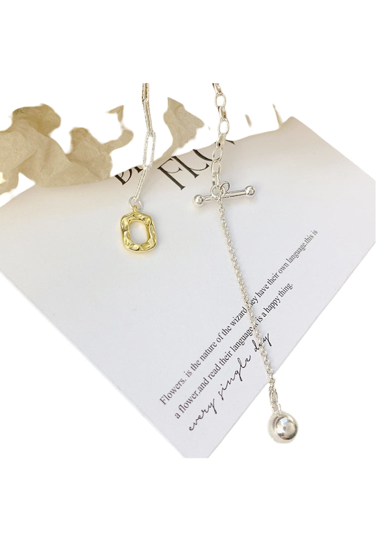 S925 Silver Lava Unique Lockbone Chain