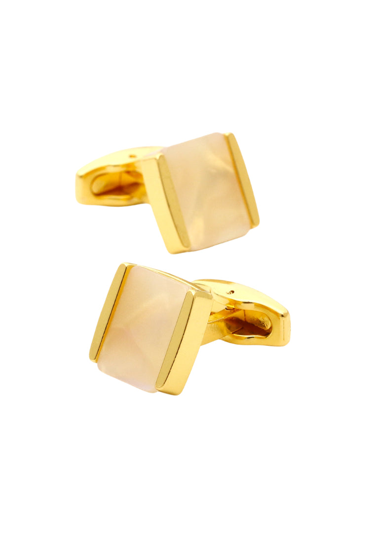 Men's Cufflinks Simple Light Luxury Inlaid Shell Square French Shirt Accessories Pair