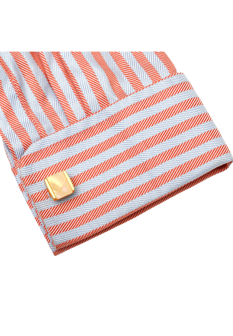 Men's Cufflinks Simple Light Luxury Inlaid Shell Square French Shirt Accessories Pair