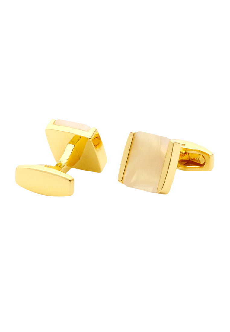 Men's Cufflinks Simple Light Luxury Inlaid Shell Square French Shirt Accessories Pair