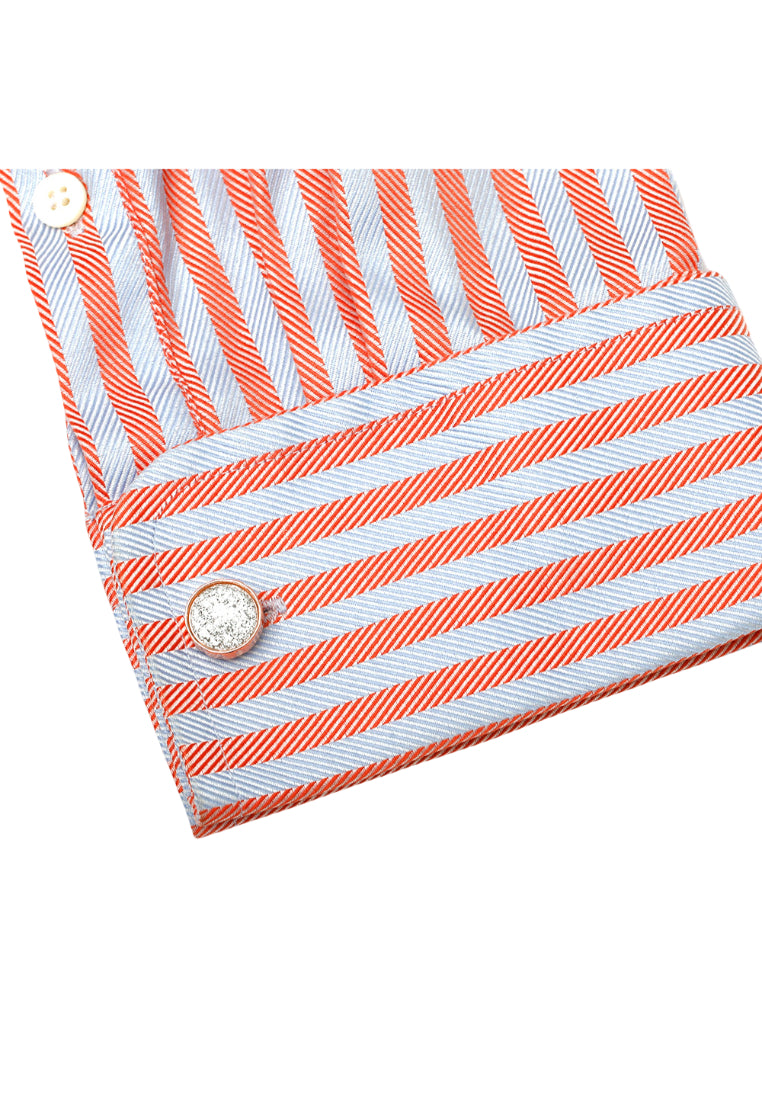 Men's Cufflinks French Simple Crystal Inlaid Round Jewelry