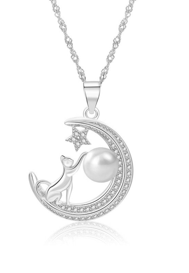 Freshwater Pearl Cat Month Next Necklace