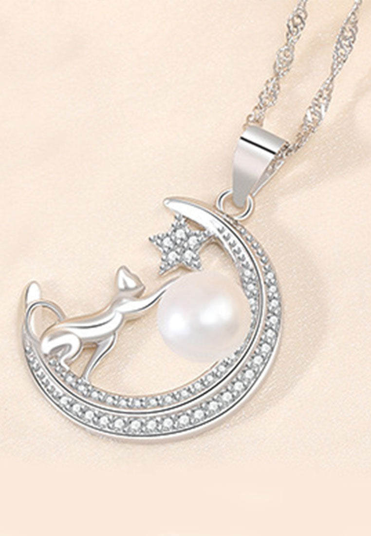 Freshwater Pearl Cat Month Next Necklace