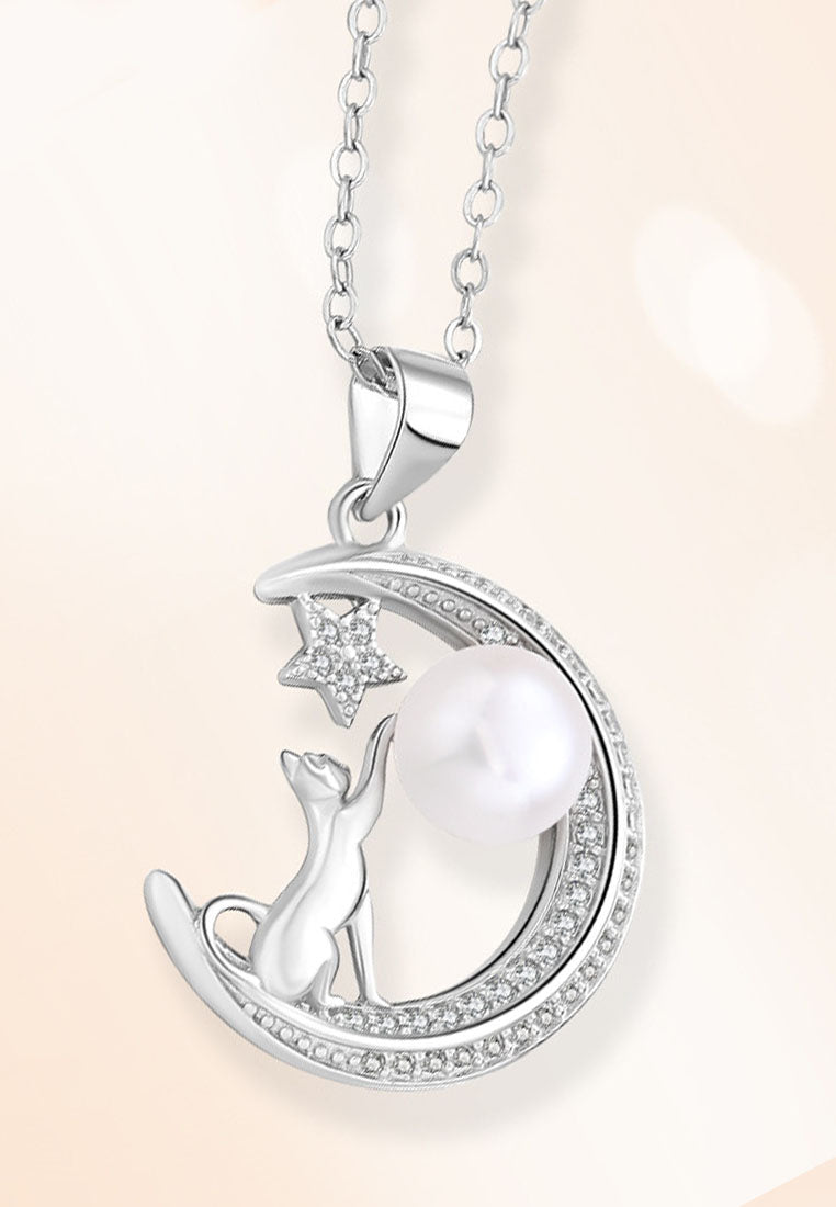 Freshwater Pearl Cat Month Next Necklace