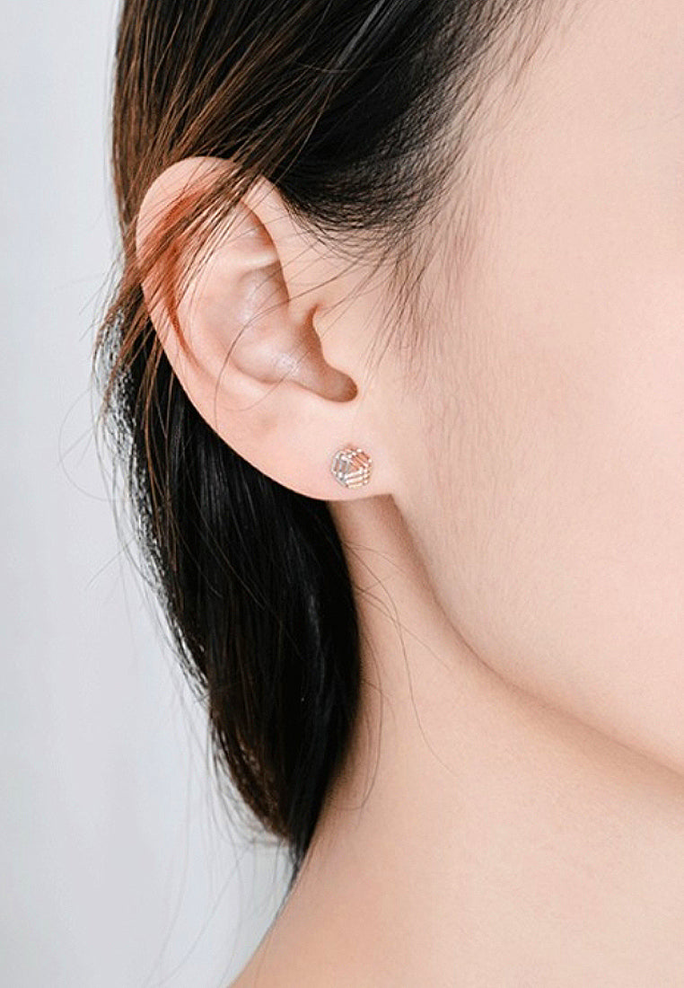 Fashion Three -Color Plum Earrings