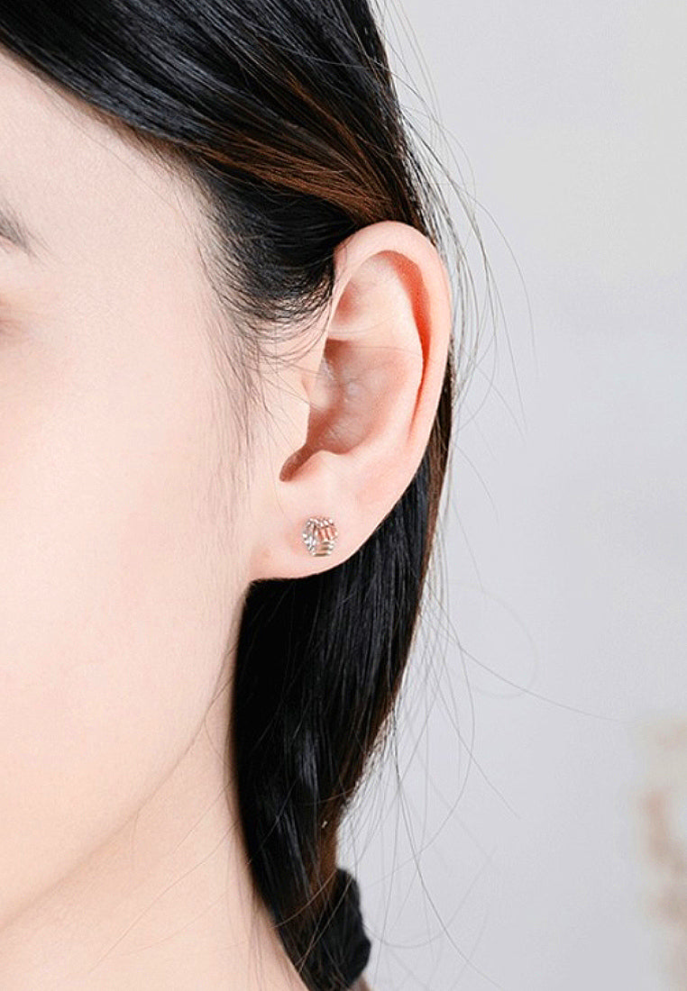 Fashion Three -Color Plum Earrings