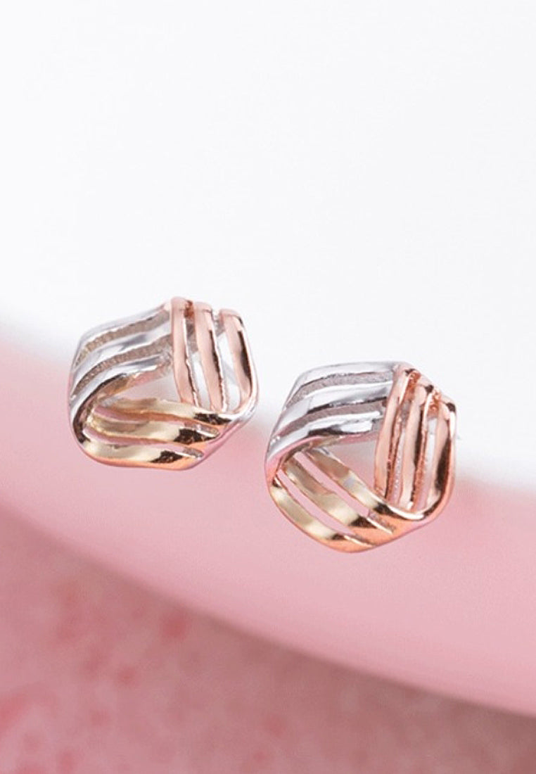 Fashion Three -Color Plum Earrings