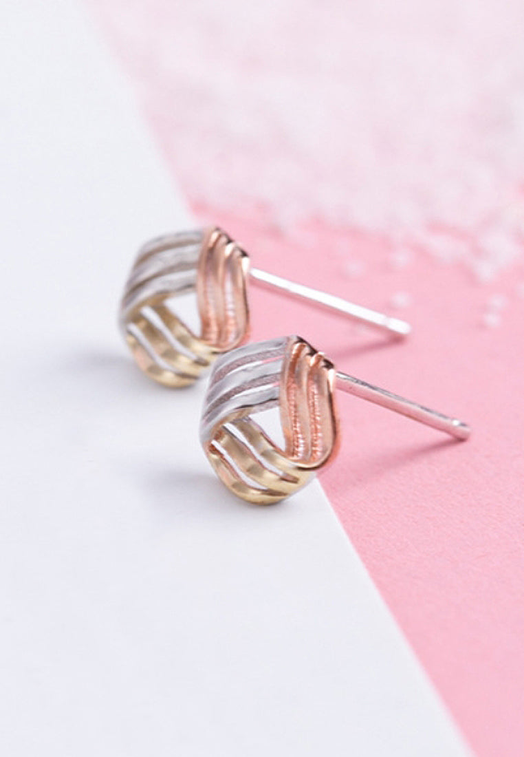 Fashion Three -Color Plum Earrings