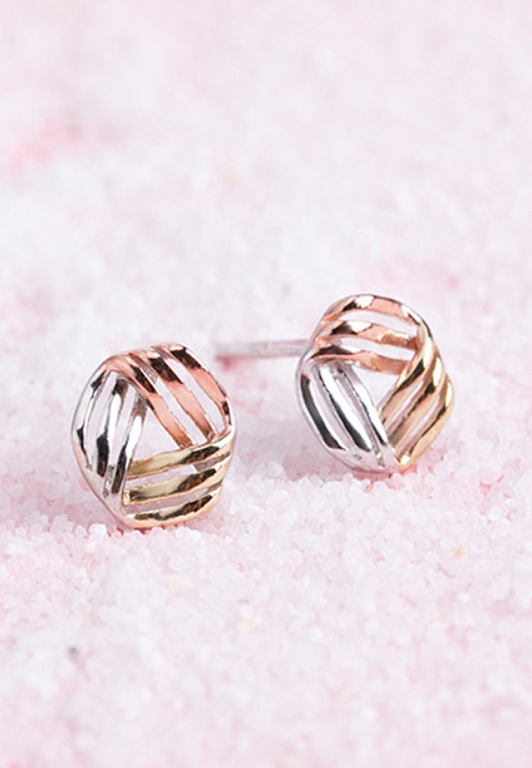 Fashion Three -Color Plum Earrings