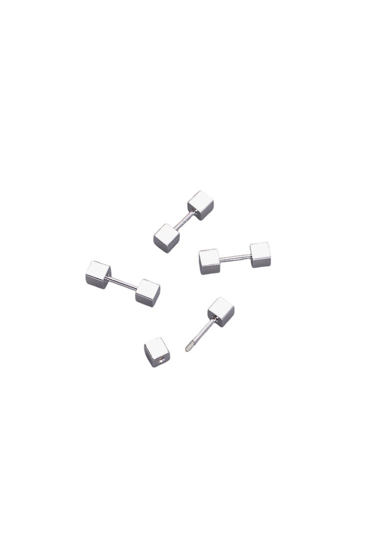 S925 silver spiral minimalist earrings