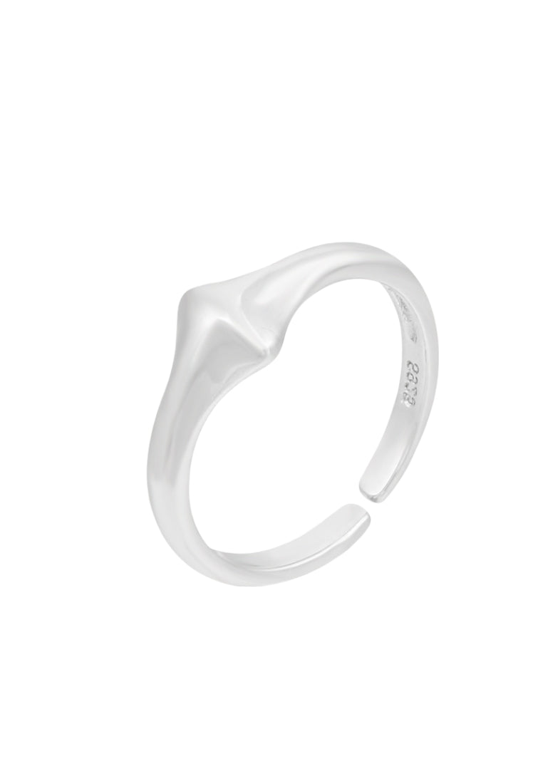Pure 925 Silver Minimalist Adjustable Ring