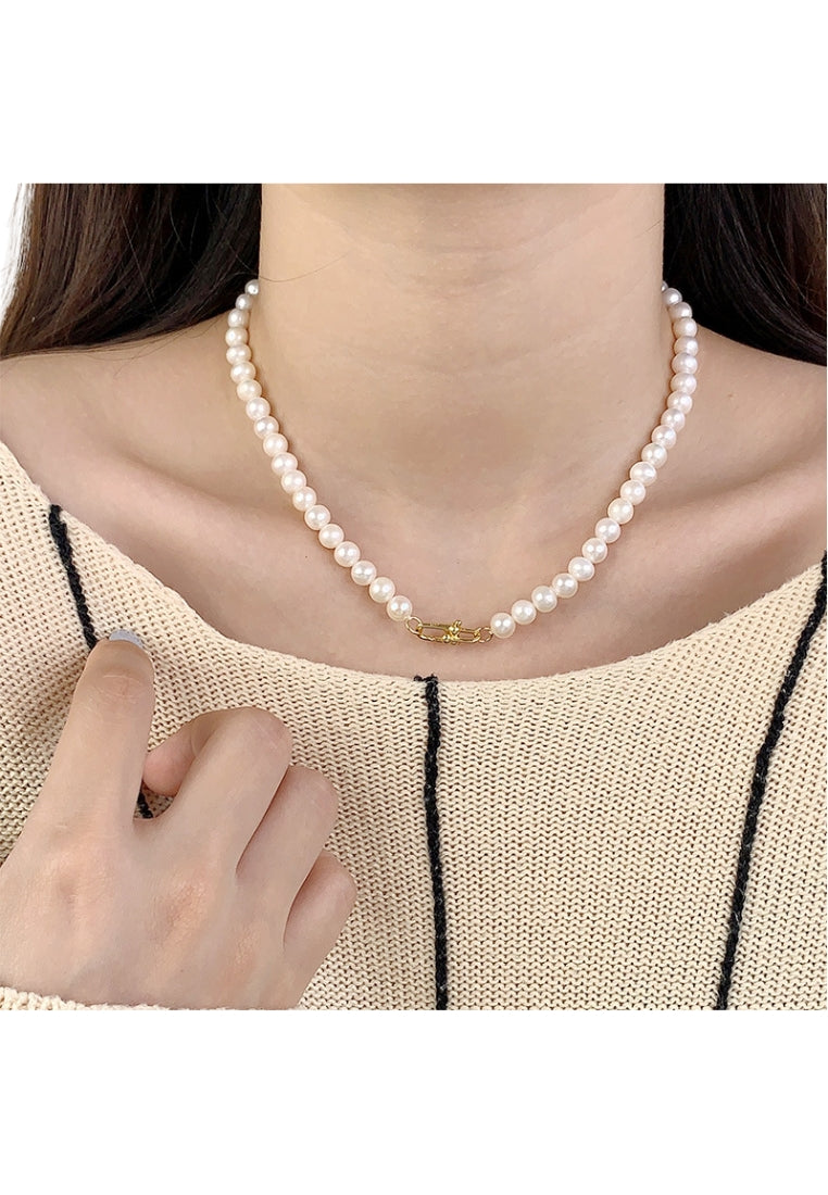 S925 Silver Autumn Winter Pearl Necklace