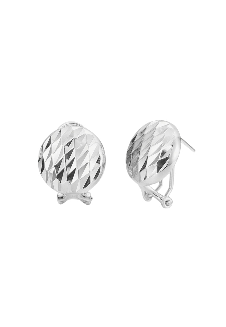 S925 silver round earrings