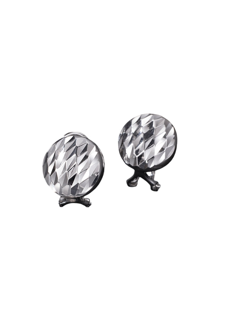 S925 silver round earrings
