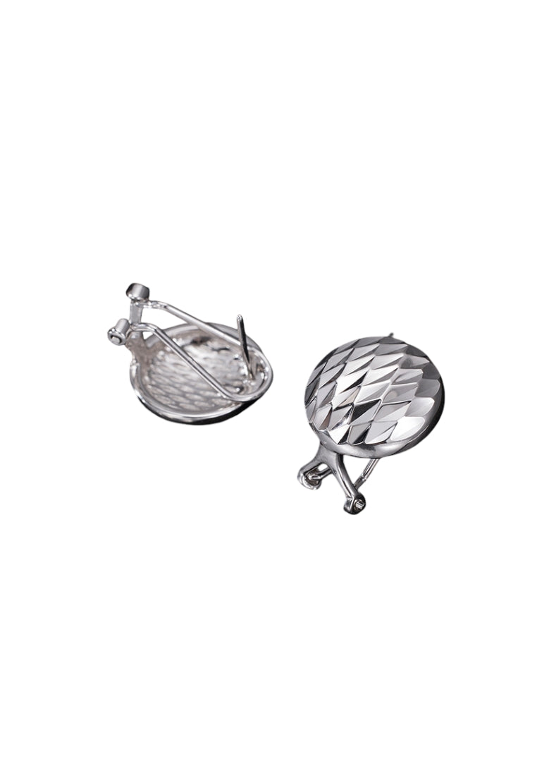 S925 silver round earrings