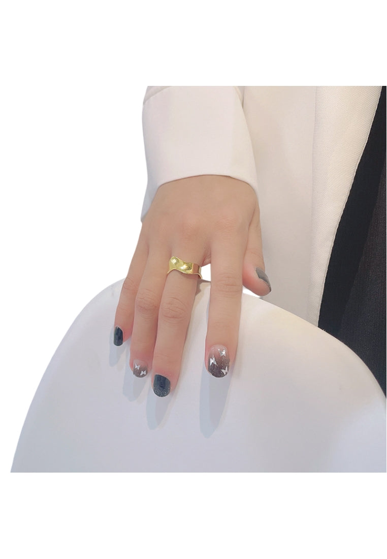 S925 Silver Wave Ring