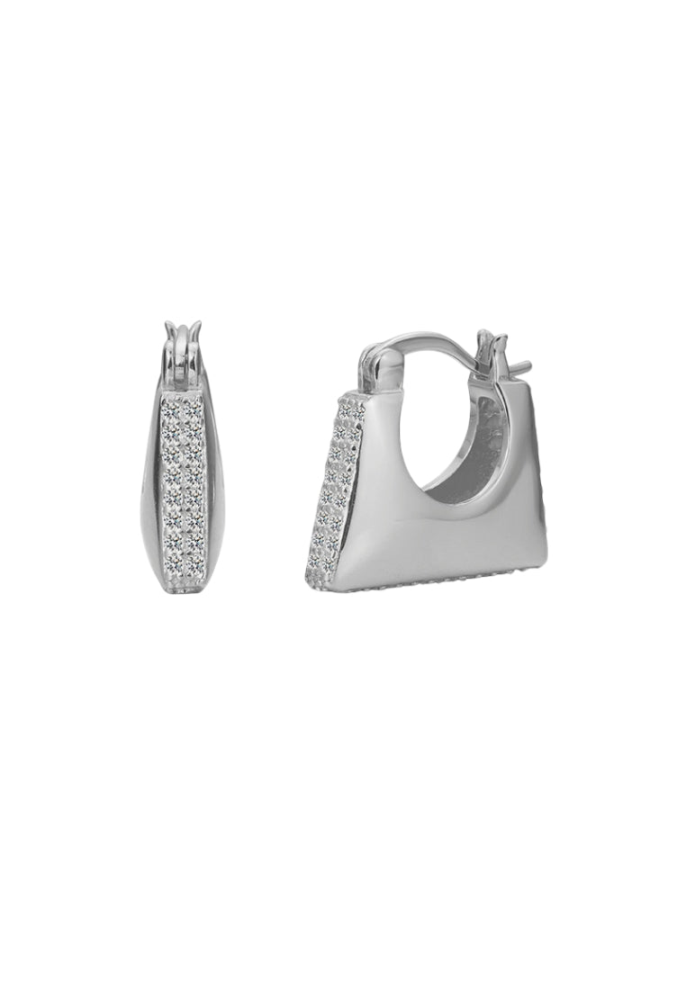 S925 silver geometric earrings