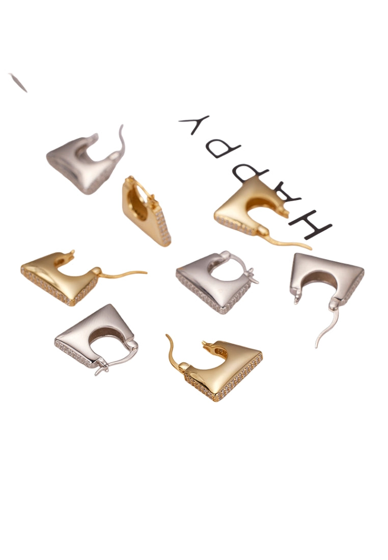 S925 silver geometric earrings