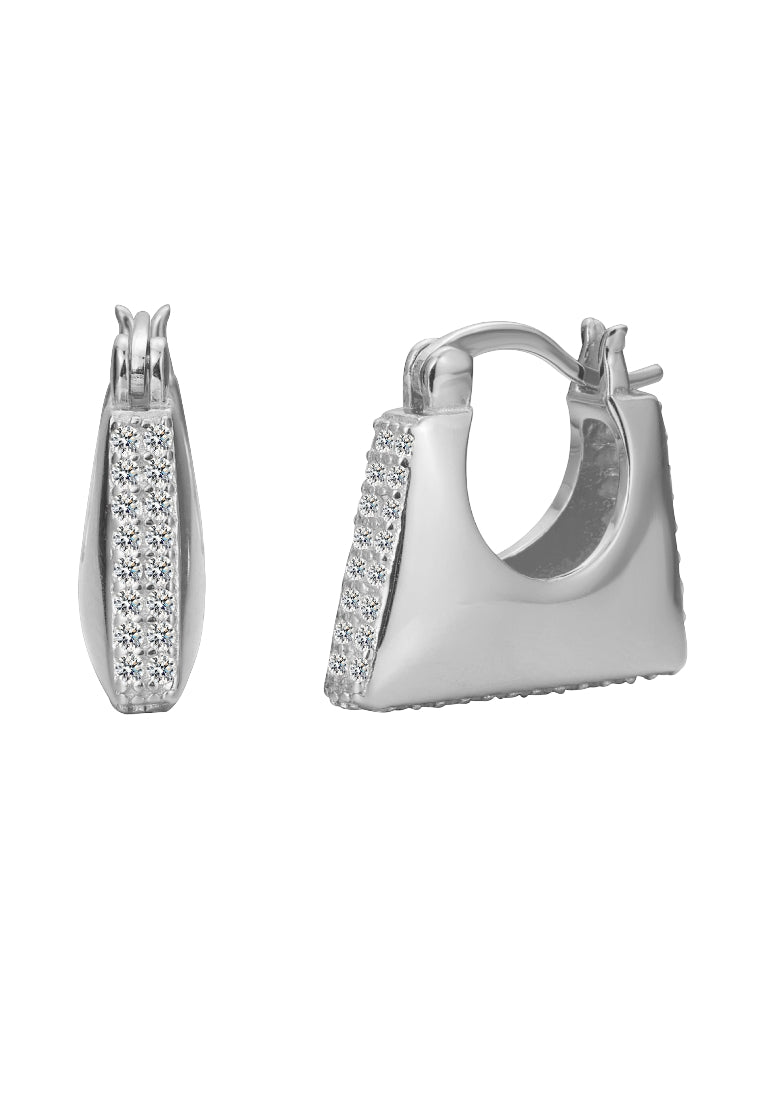 S925 silver geometric earrings