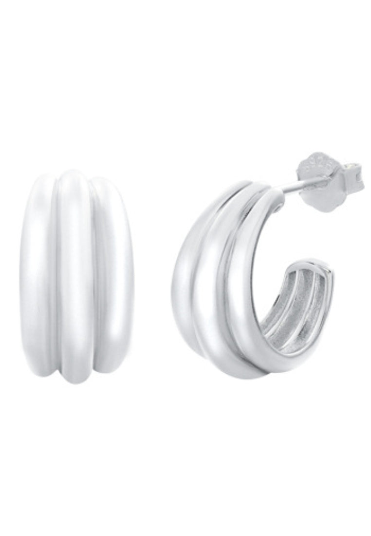 S925 silver Cshaped ear clips