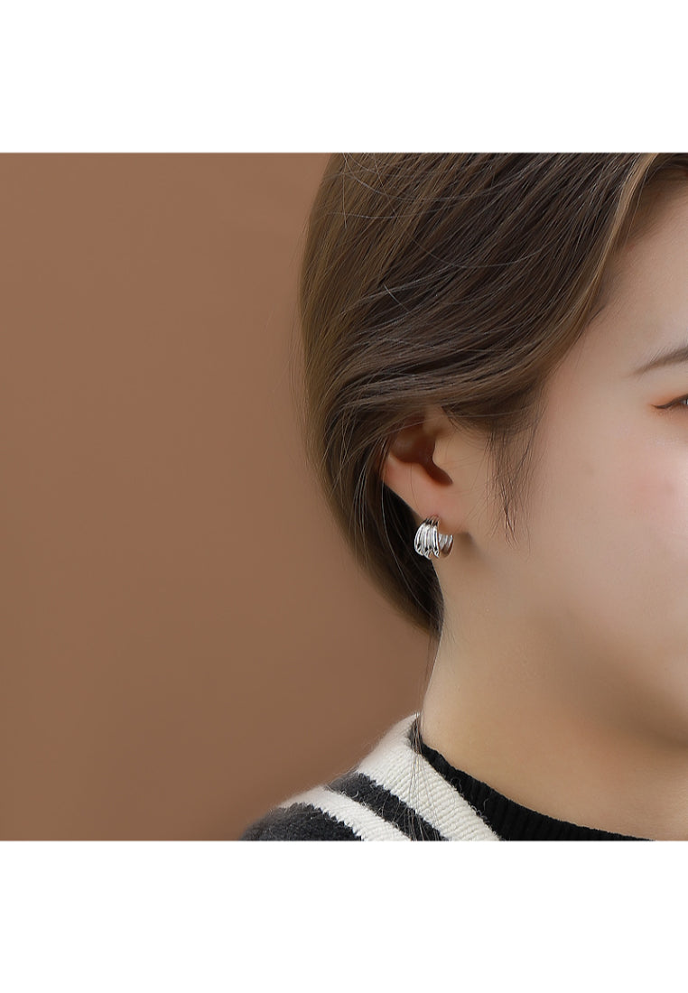 S925 silver Cshaped ear clips