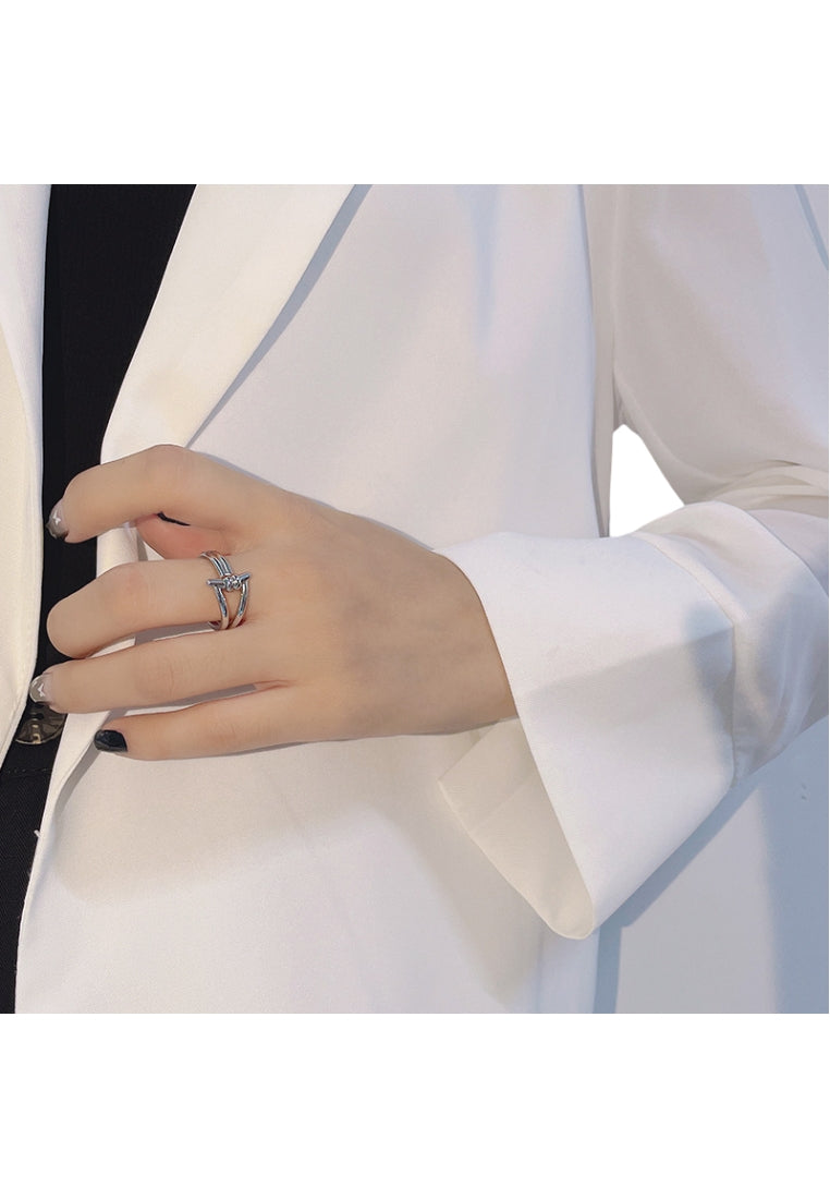 Korean S925 Silver Knot Ring