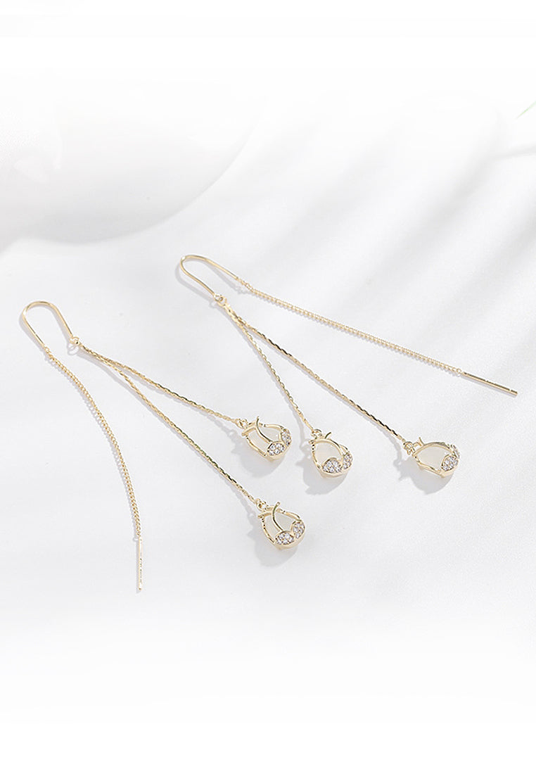 Tulip protein -lone earrings earrings