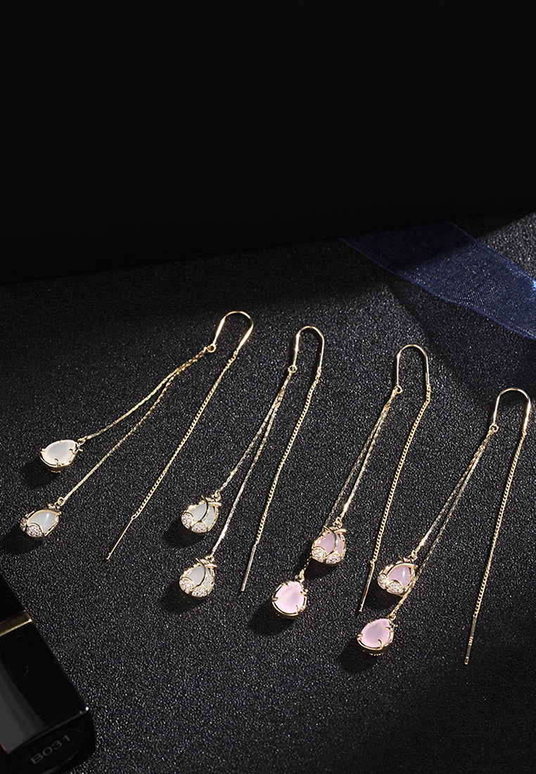 Tulip protein -lone earrings earrings