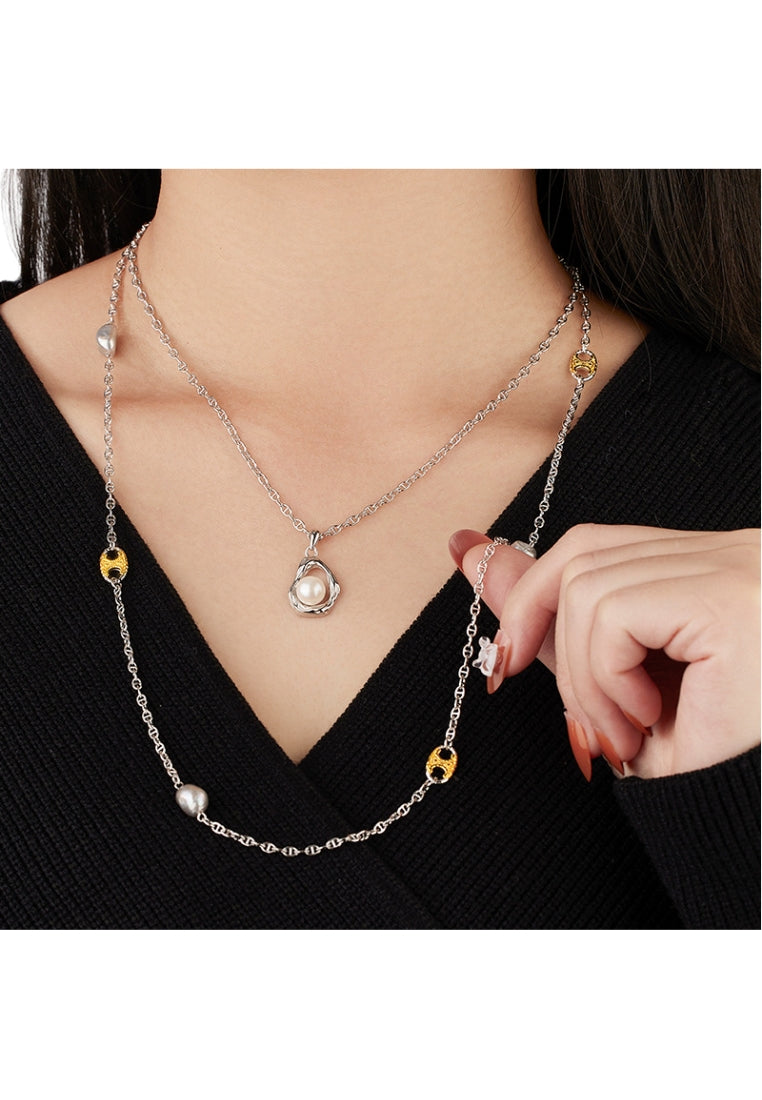 S925 Silver Pig Nose Sweater Chain